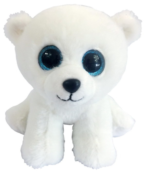 M0045 Игрушка мягконабивная Медвежонок полярный белый, 15 см
