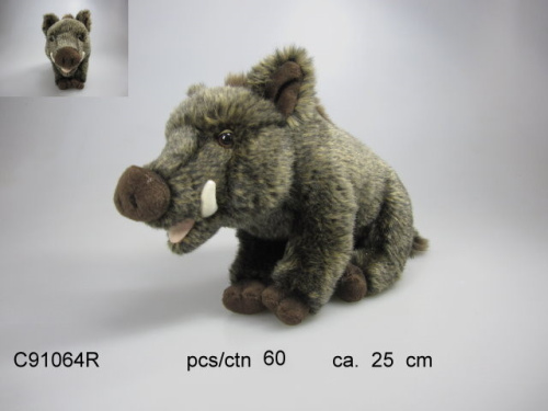 91064R Игрушка мягконабивная Кабан 25см 91064R Игрушка мягконабивная Кабан 25см