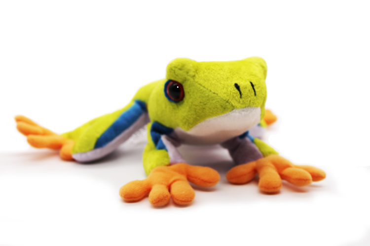 13358 Игрушка мягконабивная  Зелёная Древесная Лягушка 20 см