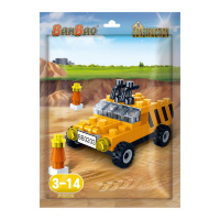 7202В Игрушка Конструктор Машина в пакетике, 39 деталей,11.5x16см, шт