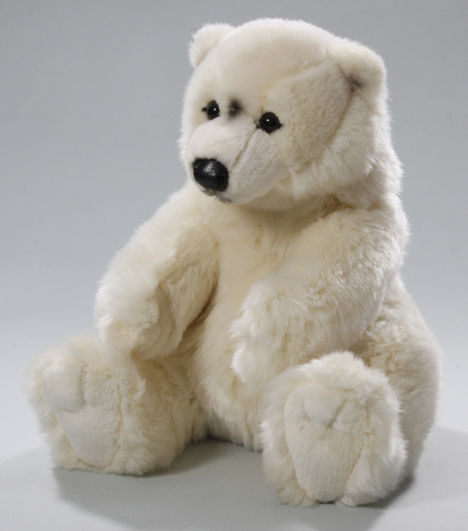 10635 Игрушка мягконабивная сидящий Полярный медведь, 32 см