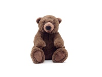 0201K21 Игрушка мягконабивная Медведь 20см коричневый
