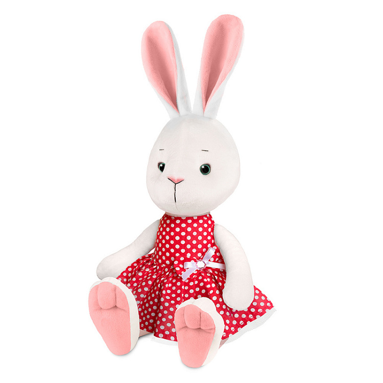 MT-MRT02225-4-20 Мягкая Игрушка Maxitoys Luxury, Крольчиха Молли в Красном Платье, 20 см