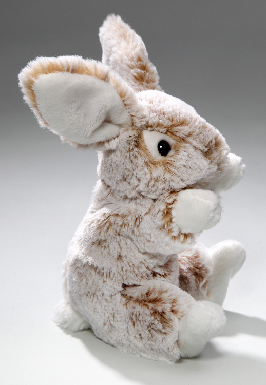 0162AH Игрушка мягконабивная Кролик бежевый 16 см