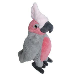 13840 Игрушка мягконабивная Какаду розовый 33 см