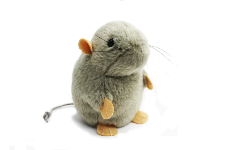13850 Игрушка мягконабивная Мышь серая 13см