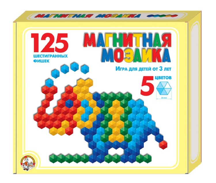 00962 Мозаика магнитная шестигранная d20/5 цв/125 эл
