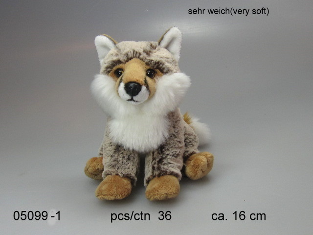 5099-1 Игрушка мягконабивная Лис сидящ. 16 см, шт