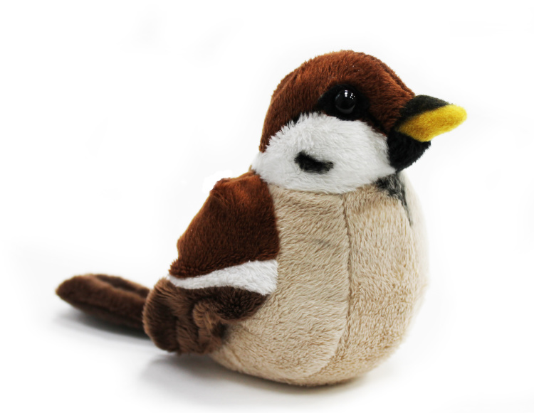 13957 Игрушка мягконабивная Воробей 13 см